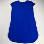 Madewell Du Jour Cobalt Blue Tunic Notch V-Neck Shift Dress Size XS Photo 5