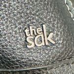 The Sak  Black Pebbled Leather Crossbody Bag With Adjustable Strap Photo 5