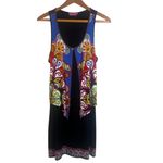 Joyous & Free Dress Sleeveless Beaded Patterned Attached Vest Size Medium Black Photo 1