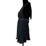 EXPRESS  XS Sleeveless‎ Top. V-neck Halter with tie. Sequenced at rib cage. Photo 2