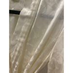 Natori Vintage  Classics Robe Size XS Cream Ivory Long Sleeves Womens Embossed Photo 3