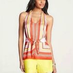 Ann Taylor ’s NWT White, Orange, Yellow & Gray Halter Tank Top Size 6 Photo 15