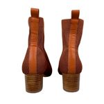 Joie  Revolve Neely Sock Ribbed Ankle Booties Sz 8.5 Chestnut Brown Block Heel Photo 13