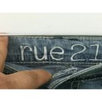 Rue 21 Denim Cut Off Jean Shorts Embroidered Floral Checks Juniors 1 / 2 Stretch Photo 4