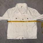 Free People  denim jean jacket size small Photo 6
