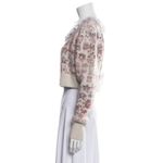 Love Shack Fancy Pullover Sweater Sz S Multi Floral Crop Coquette Lace Collar Photo 2