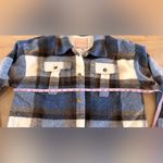 Hutch Brandy Coat shacket blue plaid size medium Photo 7