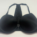 Victoria's Secret  Very Sexy Pushup Bra Front Close Black Velvet Rhinestone 36C Photo 0