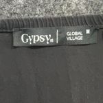 Gypsy 05  Revolve 100% Silk Jumpsuit Size Medium Black Photo 2