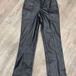 Wildfox Black Cropped Leather Pants Photo 2