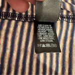 St. John  Navy Blue Stripe Linen Blend Shirt Dolman Sleeve Medium Photo 5