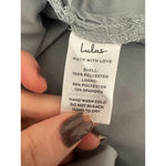 Lulus Loveliest Looks Dusty Blue Floral Jacquard Tie Photo 7