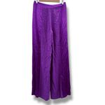 Anthropologie Corey Lynn Calter Two Tone Purple Wide-Leg Satin Pants Sz S Photo 5