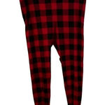 J.Crew Cabin Fever Cotton Sleep Pants AT472 Womens Large Red Black Buffalo Plaid Photo 0