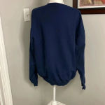 Jerzees  Blend Blue Winter Scene Cardinal Bird Crewneck Sweatshirt Women’s XL Photo 3