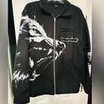 Black Graphic Men’s Jacket Size L Photo 1
