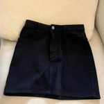 Brandy Melville  Black Denim Jean Skirt Photo 2
