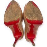 Christian Louboutin Lady Peep Toe Nude Platform Heel Sz 36 Photo 6