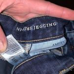 American Eagle destroyed distressed dark wash hi-rise stretchy jeggings Photo 2