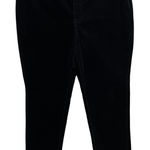 J. Jill Pull On Black Corduroy Velvet Pants Medium Petite MP Stretch Elastic Size undefined Photo 0