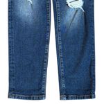 NWT KanCan Super High Rise Destructed Mom Jeans Size 27 Blue Photo 4