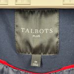 Talbots  Jacket Size 3X Plus Navy Blue Double Breasted Peacoat Preppy Nautical Photo 5