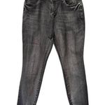 Judy Blue High Rise Tummy Control Skinny Jeans Grey Wash Size 14W Stretch Preppy Photo 0