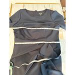 XScape  Boat Neck Long Sleeve Cut-Out Ruched Side Bow Gown Size 14W Photo 7