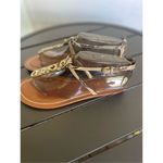Coach NWT Sieannah Snake Print Leather Thong sandals 11B Photo 8