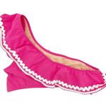 J.Crew NWT Sweet Briar Pink Ruffle Bikini Set Sz Medium One Shoulder High Waist Photo 4