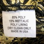 Slate + Willow Orion Jacquard Cigarette Pants Cropped Metallic Gold Black Ruffle Photo 15