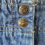 Talbots Vintage Denim Skirt 14 Paper Bag Waist Modest Pockets 90s Preppy Photo 3