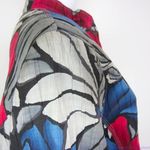 Afred Dunner women's cotton blend floral print zip up blazer jacket, size 16 Gray Photo 13