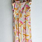 ASTR  the Label Mariela Midi Dress in Mustard & Pink Floral Sz Large Revolve Photo 4
