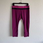 Lululemon Dashing Purple Ace Spot Magenta Run Inspire Crop II Leggings Photo 1