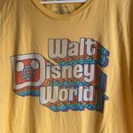 Disney  World Golden Yellow Tee with Graphic Size XL 100% Cotton Photo 1