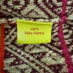 KUNA Wine Red Knit Tunic Sweater Peruvian Alpaca Wool Size L Large Photo 9