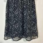 belle du jour Women’s Heart Print Ruffle Mini Dress Black White Size Large EUC Photo 2