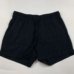 Old Navy Black Linen Blend High Rise Pull On Shorts S Photo 0