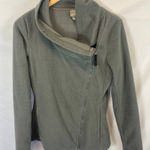 Bench  Asymmetrical Zip Fleece Sweater Grey Size Medium Photo 0