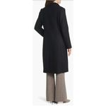 Cole Haan NWT $500 Wool Blend Full Zip Collar Coat Women's 10 Black C4 Photo 2