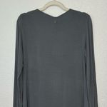 NWT European Culture Gray Stretch Scoop Neck Long Sleeves Tee Size XXL Photo 6
