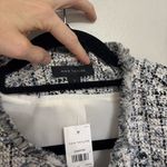 Ann Taylor NWT  Grid Fringe Tweed Open Jacket - Size 12 Photo 5