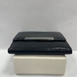 Gucci  Black Leather Compact Wallet w/ Silver-tone Hardware - Preowned Photo 6