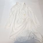 superdown  Sophie Draped Mini Dress in White Satin Small Photo 2