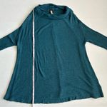 We The Free  Women’s Teal Lover Rib Split Back‎ Long Sleeve Top Medium Photo 4