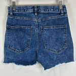 Altar'd State Altar’d State Dark Wash High Waisted Retro Denim Shorts Photo 1