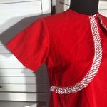 Vintage 60s 70s Red Mini Dress XS Photo 4