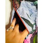 UNTITLED IN MOTION Purple Floral Intuition Tie Closure Trouser Pants size Small Blue Photo 9