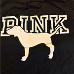 PINK - Victoria's Secret Victoria Secret PINK Oversized Black Logo Campus Short sleeve Tee Medium Photo 1